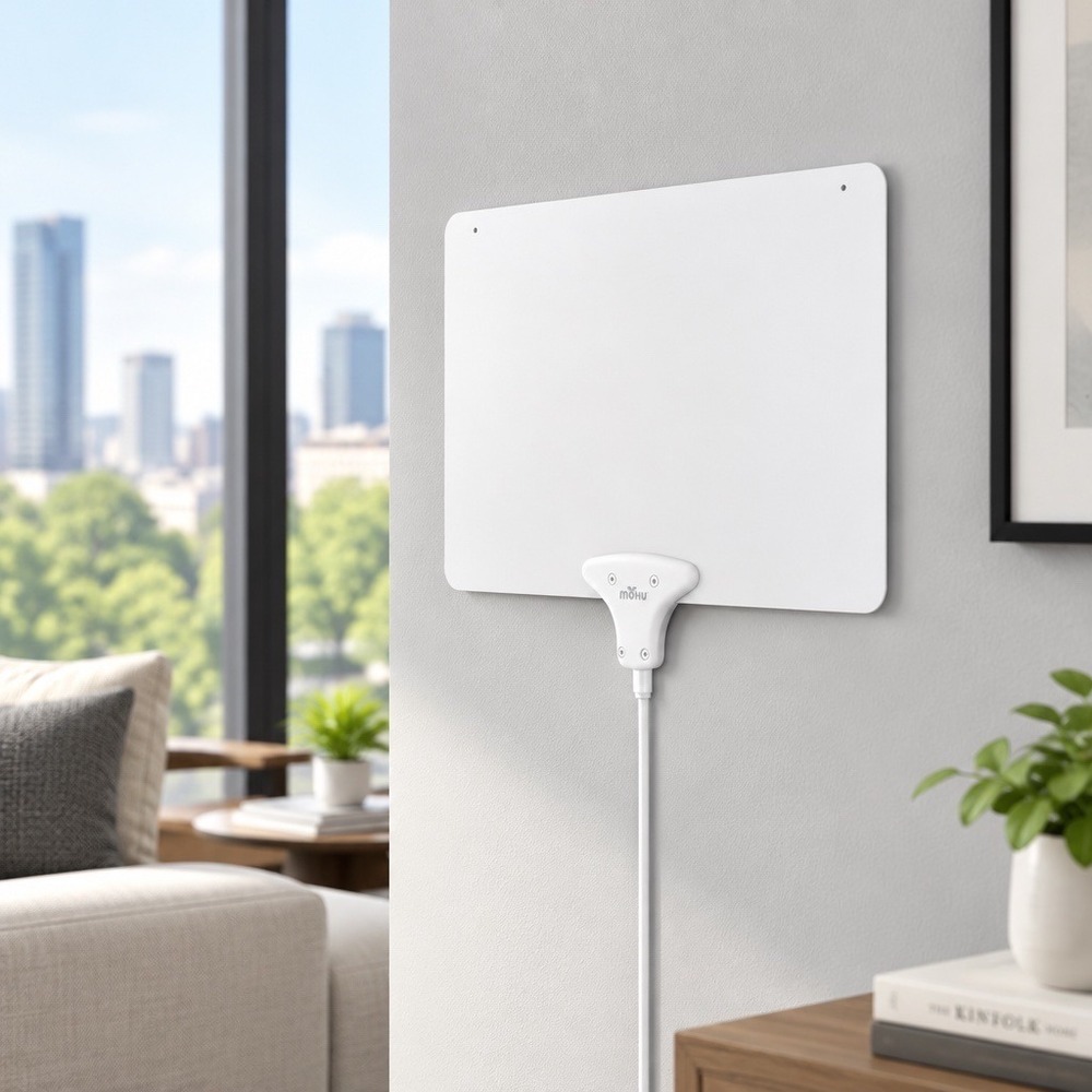 Mohu Leaf 50 Amplified Indoor HDTV Antenna 50 Mile Range 4K Ready MH-110584